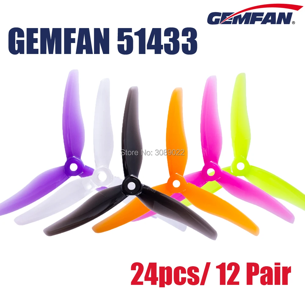 Foxeer Reaper F4 128K 65A Esc - 24 sztuk/12 pairs Gemfan 51433 5
